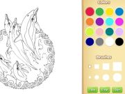 ゲーム大人向けのマンダラの塗り絵オンライン