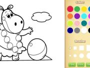 ゲーム子供のためのcoloring bookの赤ちゃんの家畜オンライン