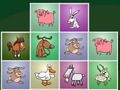 ゲームパズルにマッチする農場の動物 オンライン
