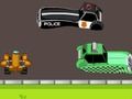 ゲーム交差点に立つロボット オンライン
