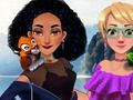 ゲームキャンプ場のジャスミンとラプンツェル オンライン