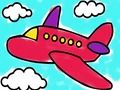 ゲーム飛行機のぬりえ オンライン