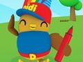 ゲームディディと仲間たち: 塗り絵 オンライン