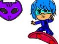 ゲーム学校に戻る：マスクボーイの塗り絵オンライン