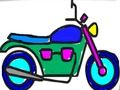 ゲーム学校に戻る：バイクの塗り絵オンライン