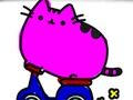 ゲーム学校に戻る: かわいい猫の塗り絵オンライン