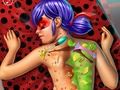 ゲーム水玉の女の子の背中の治療オンライン