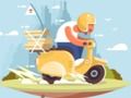 ゲーム都市スクーターライドのジグソーパズルオンライン