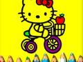 ゲーム学校に戻る：甘い子猫の塗り絵オンライン