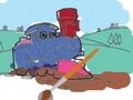 ゲーム子供向けの電車: 塗り絵 オンライン