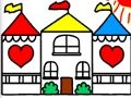 ゲーム学校に戻るぬりえ本ドールハウスオンライン