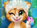 ゲームさびた子猫風呂 オンライン