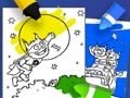 ゲームアルフィー狼男の塗り絵オンライン