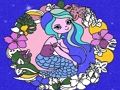 ゲームマーメイドカラーリングブックグリッター オンライン