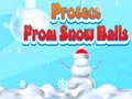 ゲーム雪玉から守る オンライン