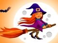 ゲームかわいいハロウィン魔女ジグソーパズル オンライン