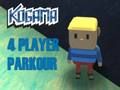 ゲームKogama 4人のプレイヤーパルクールオンライン