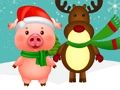 ゲームクリスマスの動物 オンライン