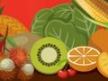 ゲーム子供のための果物と野菜の言葉 オンライン