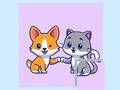 ゲーム猫と犬のパズルオンライン