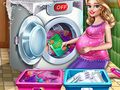 ゲームママが服を洗っているオンライン