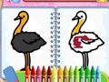 ゲーム鳥の塗り絵ゲームオンライン