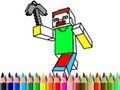 ゲーム学校に戻る：Minecraftのぬりえ オンライン