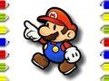 ゲーム学校に戻るマリオのぬりえ オンライン