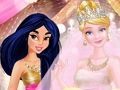 ゲームプリンセスピンクとゴールドのウェディング オンライン