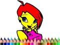 ゲーム学校に戻るウィンクの塗り絵 オンライン