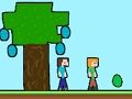 ゲームスティーブマンとアレックスウーマン：イースターエッグ オンライン