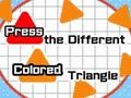 ゲーム異なる色の三角形を押してくださいオンライン