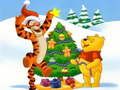 ゲームくまのプーさんのクリスマスジグソーパズル オンライン