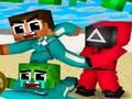 ゲームマインクラフトのイカゲーム オンライン