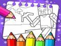 ゲームマインクラフトの塗り絵 オンライン