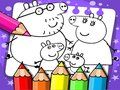 ゲームペッパピッグの塗り絵 オンライン