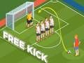 ゲームサッカーのフリーキックオンライン