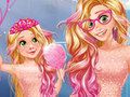 ゲームプリンセス ママ 娘 かわいい 家族の表情 オンライン