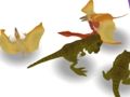 ゲーム恐竜が合体して戦う オンライン