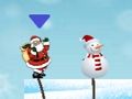 ゲームサンタ雪だるまジャンプ オンライン