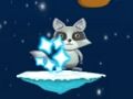 ゲームジャンプするアライグマ オンライン