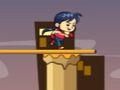 ゲーム棒を持つ女の子 オンライン