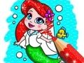 ゲーム塗り絵: マーメイド オンライン