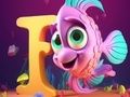 ゲーム塗り絵: 文字 F オンライン