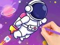 ゲーム塗り絵: 宇宙飛行士 オンライン