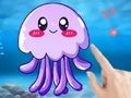 ゲーム塗り絵: クラゲ オンライン