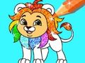 ゲーム塗り絵: ライオン オンライン