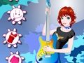 ゲームギタリストの女の子 オンライン