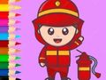ゲーム塗り絵: 消防士 オンライン