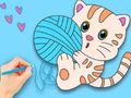 ゲーム塗り絵: かわいい猫 オンライン